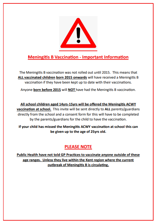 Meningitis information